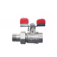 Válvulas e Torneiras | Contadores de Água| Passadores e Válvulas Redutoras de Pressão | Válv Esf | Passador Esfera com Porca INOX  Azul ½" Ref: MB60260003